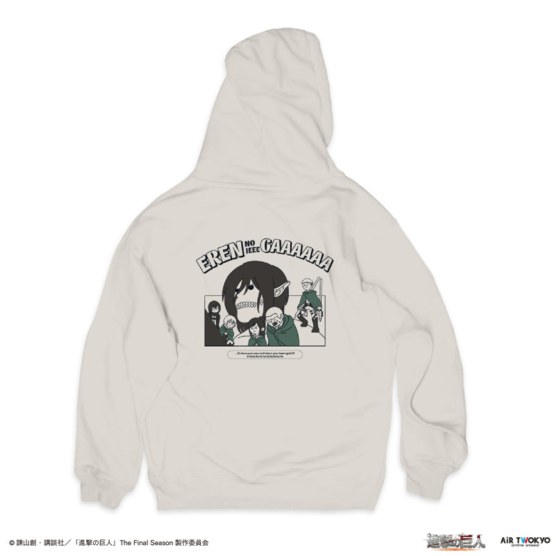(Goods - Outerwear) TV Anime Attack on Titan Scene Art Hoodie 1 (Eren no Ieee Gaaaaaa)