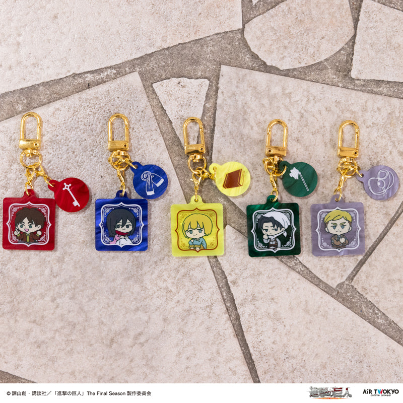 (Goods - Keychain) TV Anime Attack on Titan Key Ring Hanger (Levi)