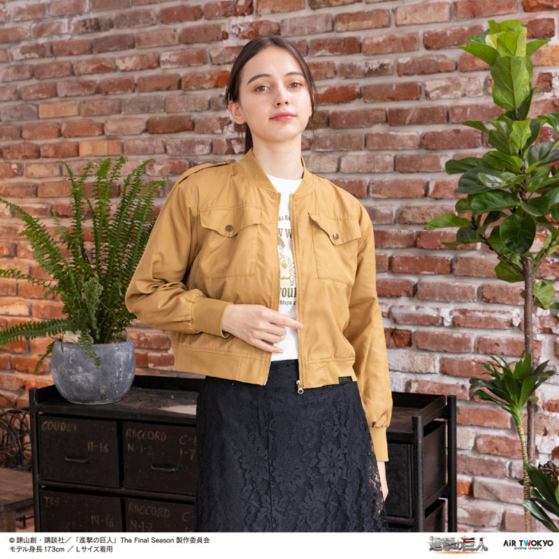 (Goods - Outerwear) TV Anime Attack on Titan The Survey Corps Motif MA-1