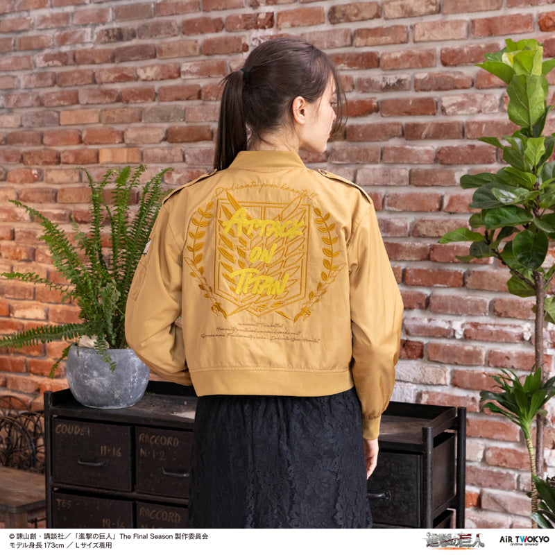 (Goods - Outerwear) TV Anime Attack on Titan The Survey Corps Motif MA-1