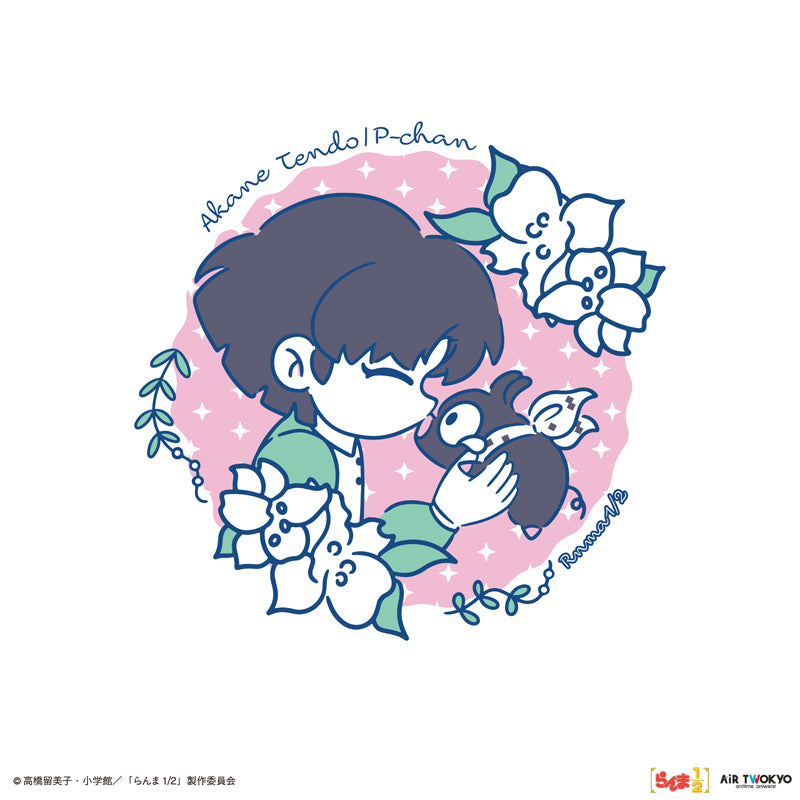 (Goods - Shirt) TV Anime - Ranma 1/2 Vol.2 Pop Art T-shirt 6 (Akane Tendo & P-chan)