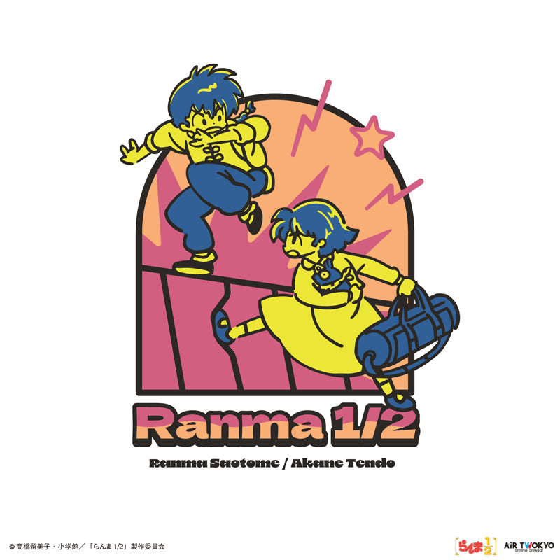 (Goods - Shirt) TV Anime - Ranma 1/2 Vol.2 Pop Art Raglan Sleeve T-shirt 1 (Ranma Saotome & Akane Tendo)  M