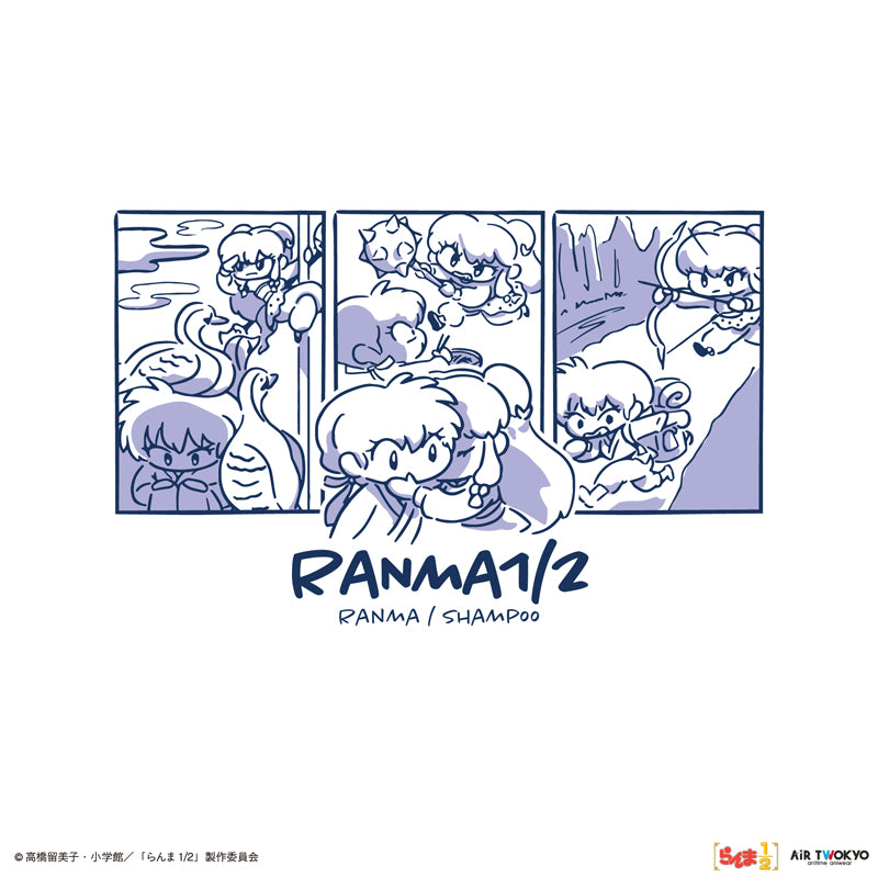 (Goods - Shirt) TV Anime - Ranma 1/2 Vol.2 Pop Art Raglan Sleeve T-shirt 2 (Ranma & Shampoo)  M