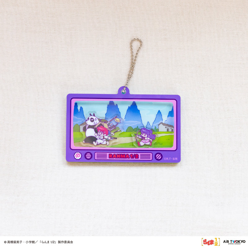 (Goods - Keychain) TV Anime - Ranma 1/2 Vol.2 Shakashaka Shakable Keychain 3 (Ranma & Genma (Panda)  & Shampoo)