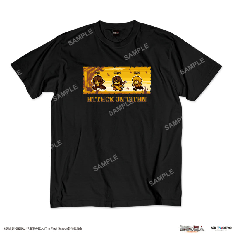 (Goods - Shirt) Attack on Titan The Final Season Final Chapter Bit Art T-shirt 1 (Eren, Mikasa, Armin)