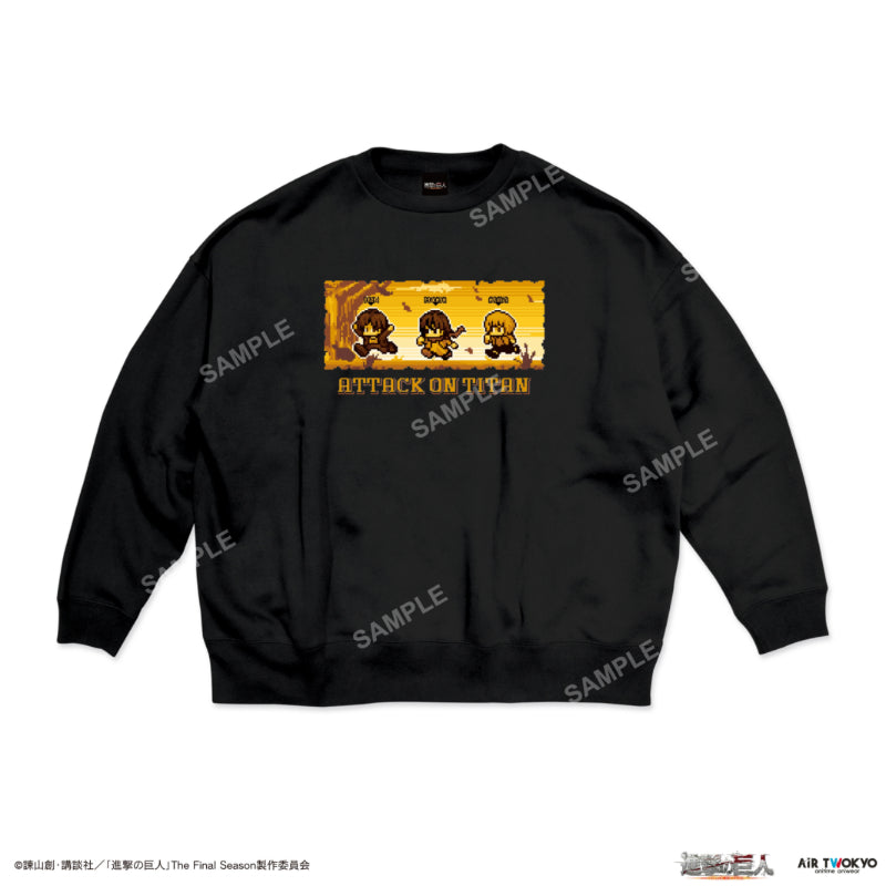 (Goods - Shirt) Attack on Titan The Final Season Final Chapter Bit Art Sweatshirt 1 (Eren, Mikasa, Armin)