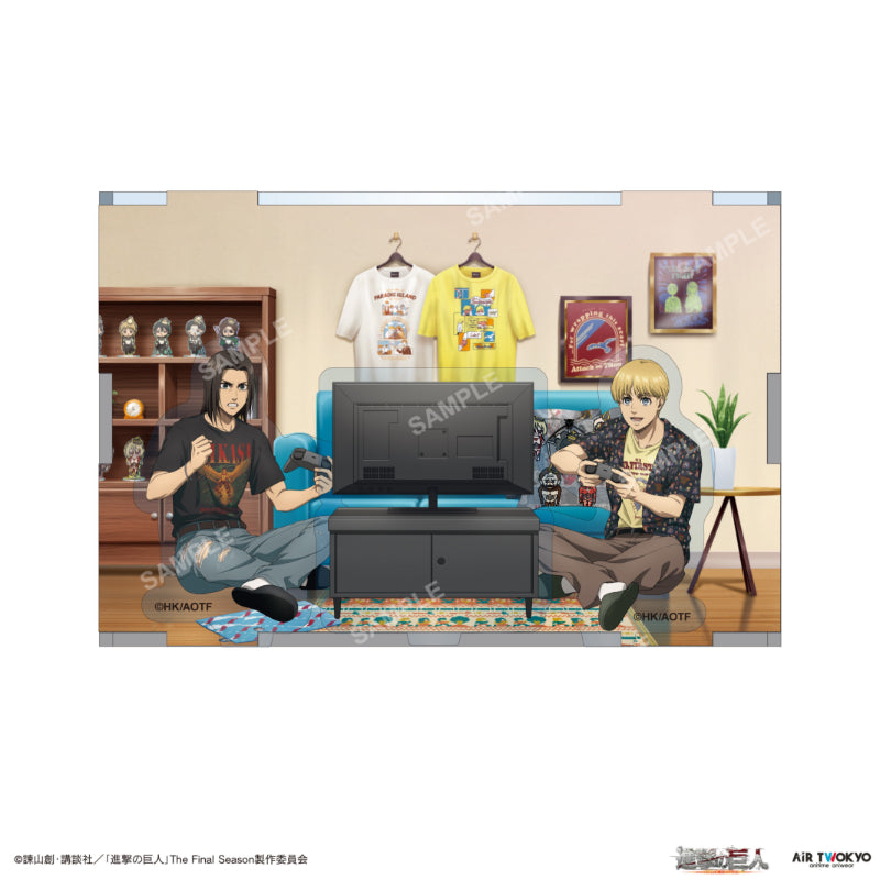 (Goods - Acrylic Stand) Attack on Titan The Final Season Final Chapter Acrylic Diorama 1 (Eren & Armin)
