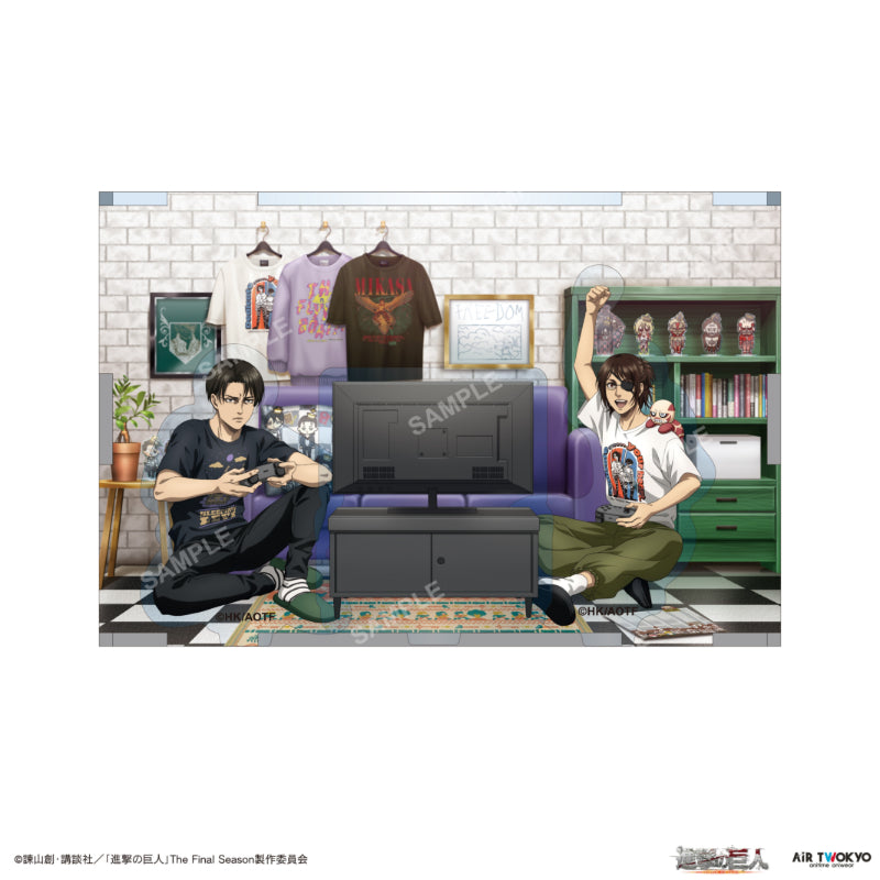 (Goods - Acrylic Stand) Attack on Titan The Final Season Final Chapter Acrylic Diorama 2 (Levi & Hange)