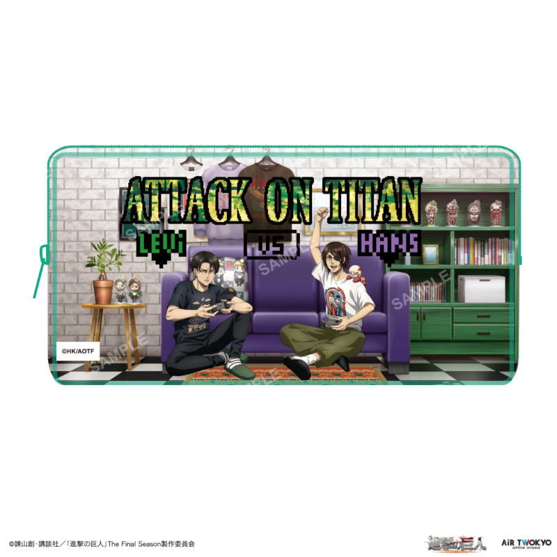 (Goods - Pouch) Attack on Titan The Final Season Final Chapter Clear Pouch (Levi & Hange)
