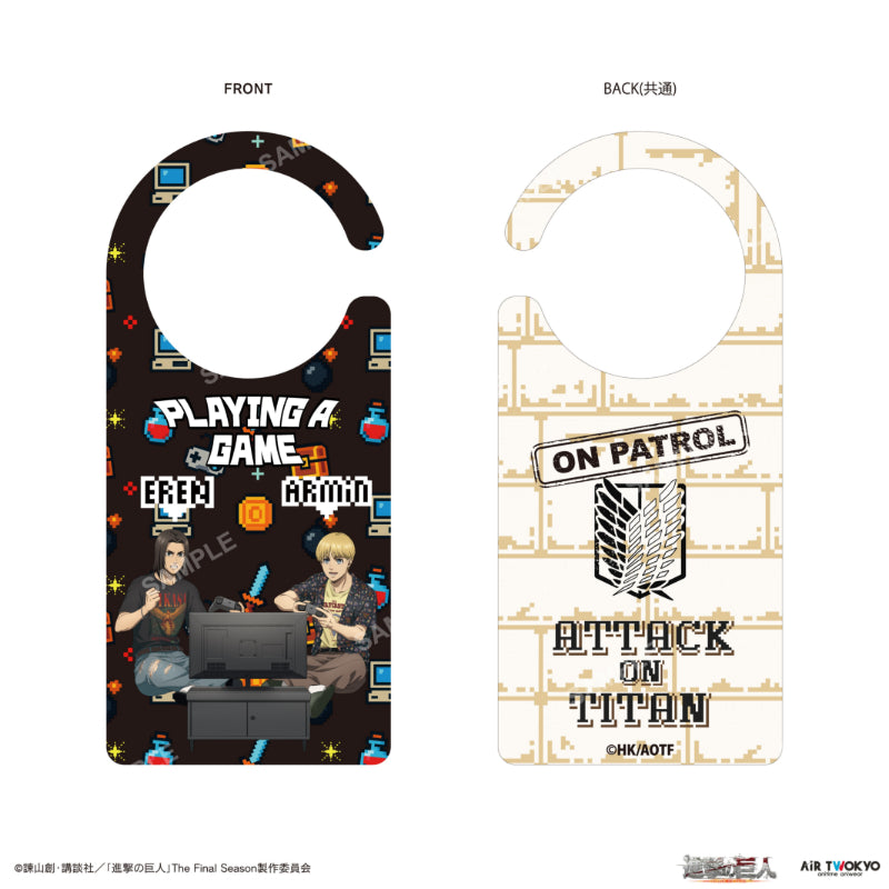 (Goods - Other) Attack on Titan The Final Season Final Chapter Door Hanger (Eren & Armin)