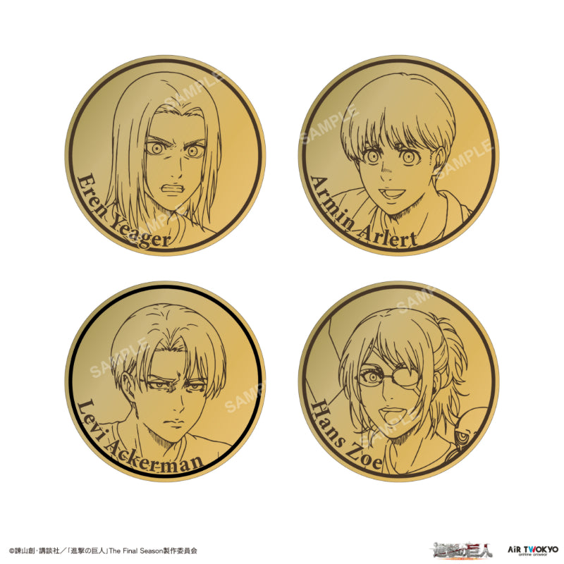 [※Blind](1BOX=4)(Goods - Other) Attack on Titan The Final Season Final Chapter Trading Original Coin
