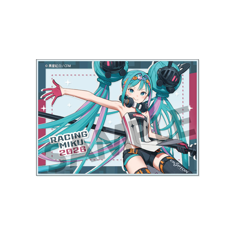 (Goods - Card) Racing Miku 2026 Key Visual 2 Ver. Acrylic Card