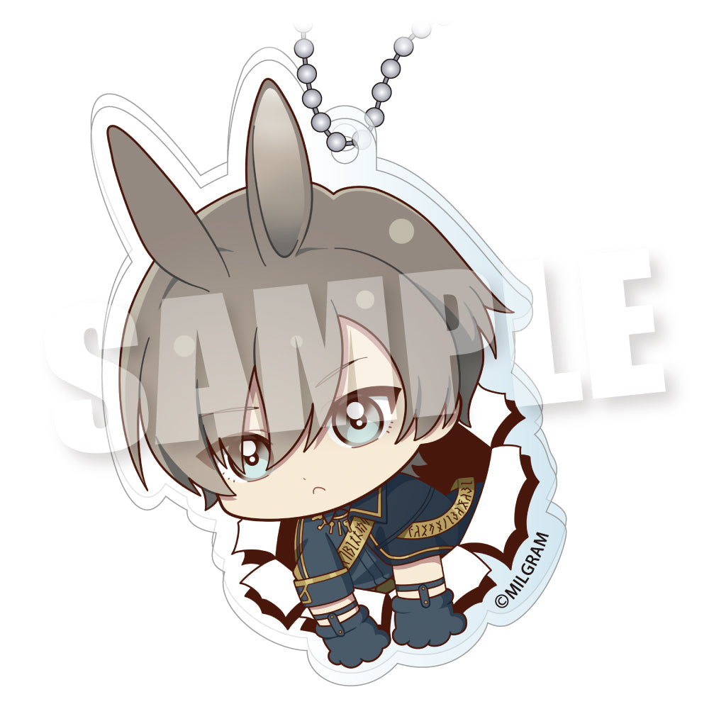 (1BOX=11)(Goods - Keychain) MILGRAM Biritto Zoo! Trading Acrylic Keychain