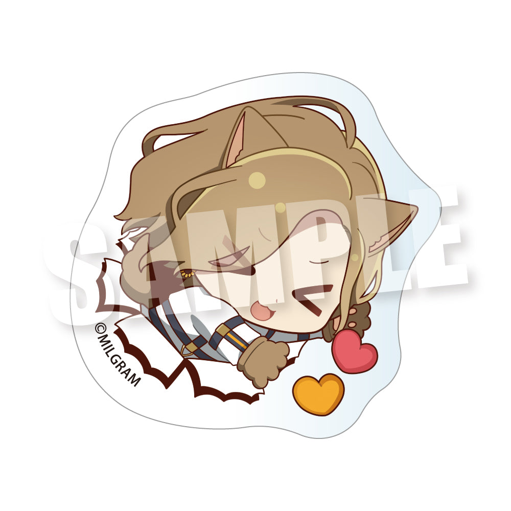 (Goods - Sticker) MILGRAM Biritto Zoo! Die-cut Clear Sticker (Mahiru)