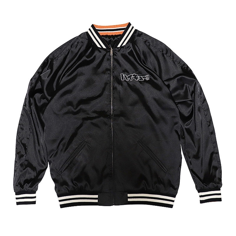 (Goods - Outerwear) Haikyu!! Sukajan Souvenir Jacket Karasuno High L
