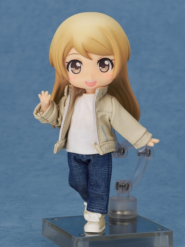 (Figure - Accessory) Nendoroid Doll Outfit Set: Leather Jacket (Ivory)