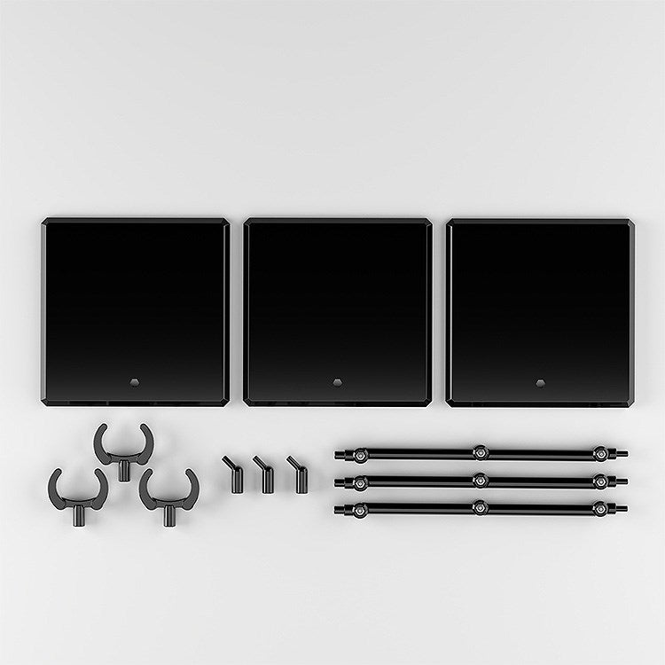 (Figure Accessory) The Simple Stand x3 Black (for Figures & Models)