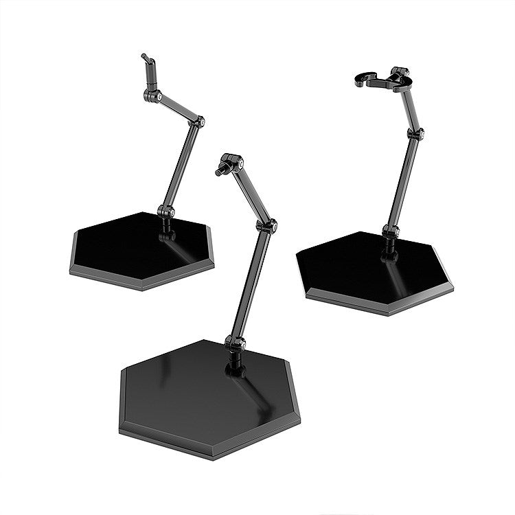 (Figure Accessory)The Simple Stand x3 Black (for Figures & Models) Hex Type