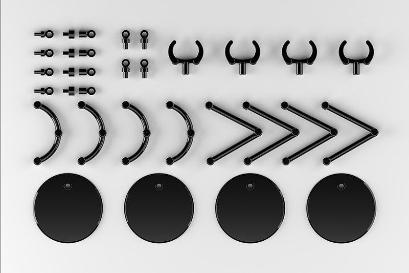 (Figure Accessory) The Simple Stand mini x4 Black (for Small Figures & Chibi Figures)