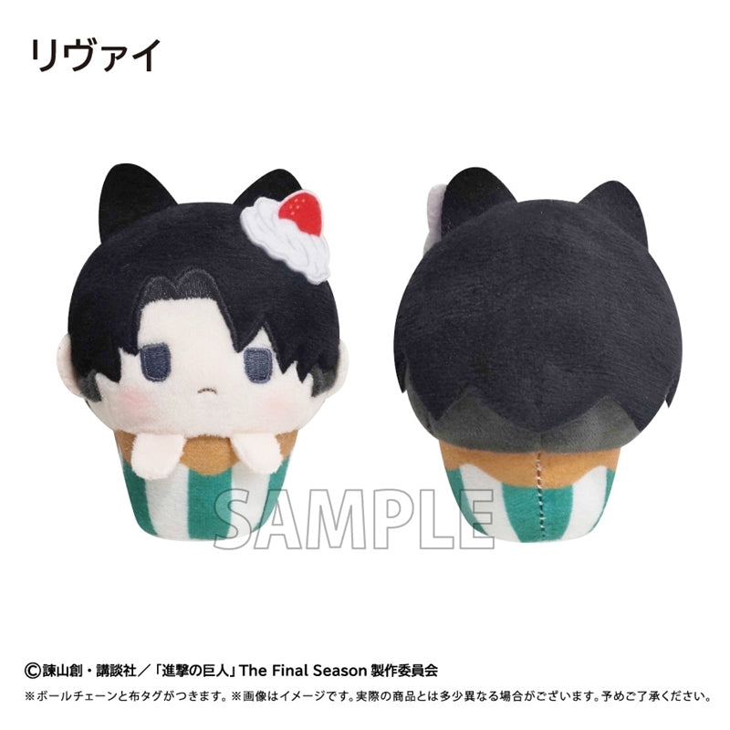 (1BOX=7)(Goods - Plush) Attack on Titan Cupcake Tapinui