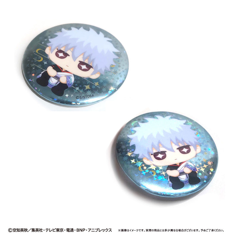 (1BOX=8)(Goods - Badge) Gintama Glitter Button Badge Osuwari Ver.