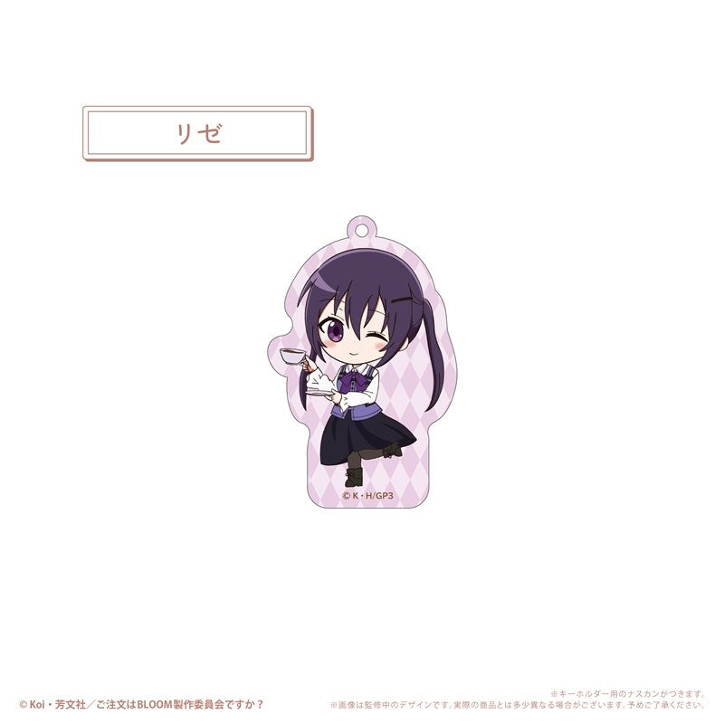 (1BOX=8)(Goods - Keychain) Is the Order a Rabbit? BLOOM WaiWai Acrylic Keychain
