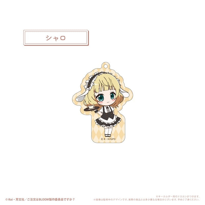 (1BOX=8)(Goods - Keychain) Is the Order a Rabbit? BLOOM WaiWai Acrylic Keychain