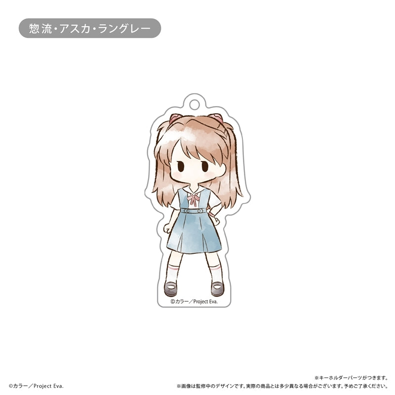 (1BOX=6)(Goods - Keychain) Neon Genesis Evangelion Retro Chic Acrylic Keychain