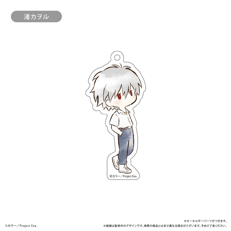 (1BOX=6)(Goods - Keychain) Neon Genesis Evangelion Retro Chic Acrylic Keychain