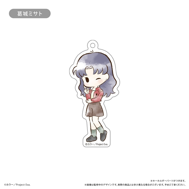 (1BOX=6)(Goods - Keychain) Neon Genesis Evangelion Retro Chic Acrylic Keychain