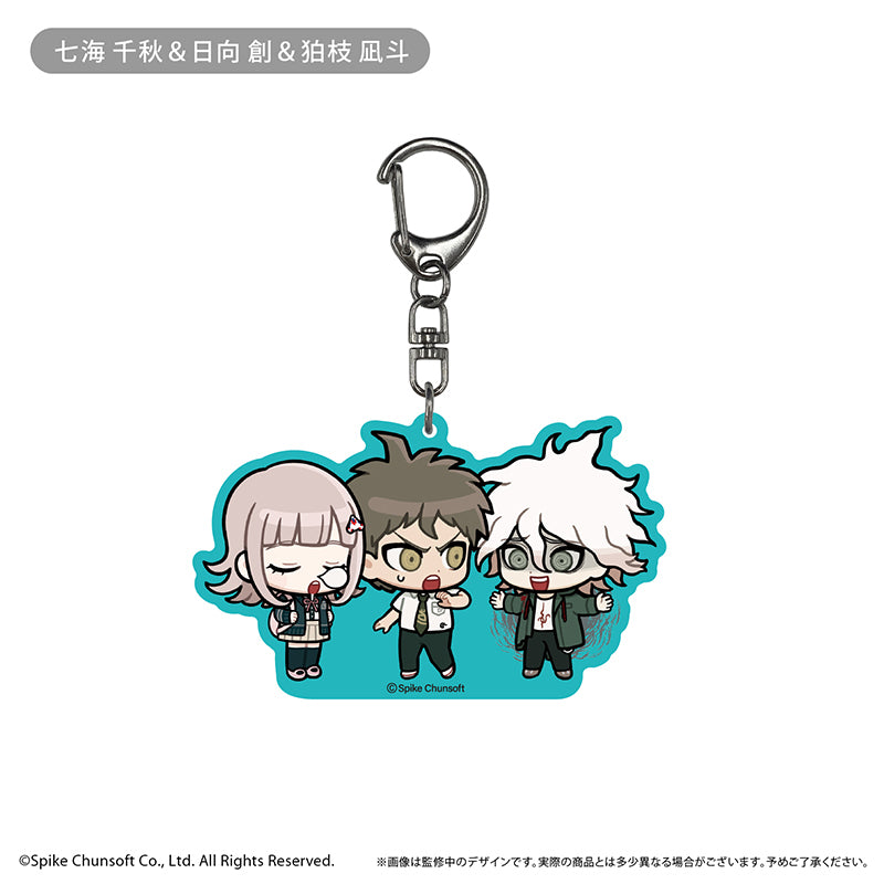 (1BOX=9)(Goods - Keychain) Danganronpa 1, 2 Reload Waiwai Acrylic Keychain