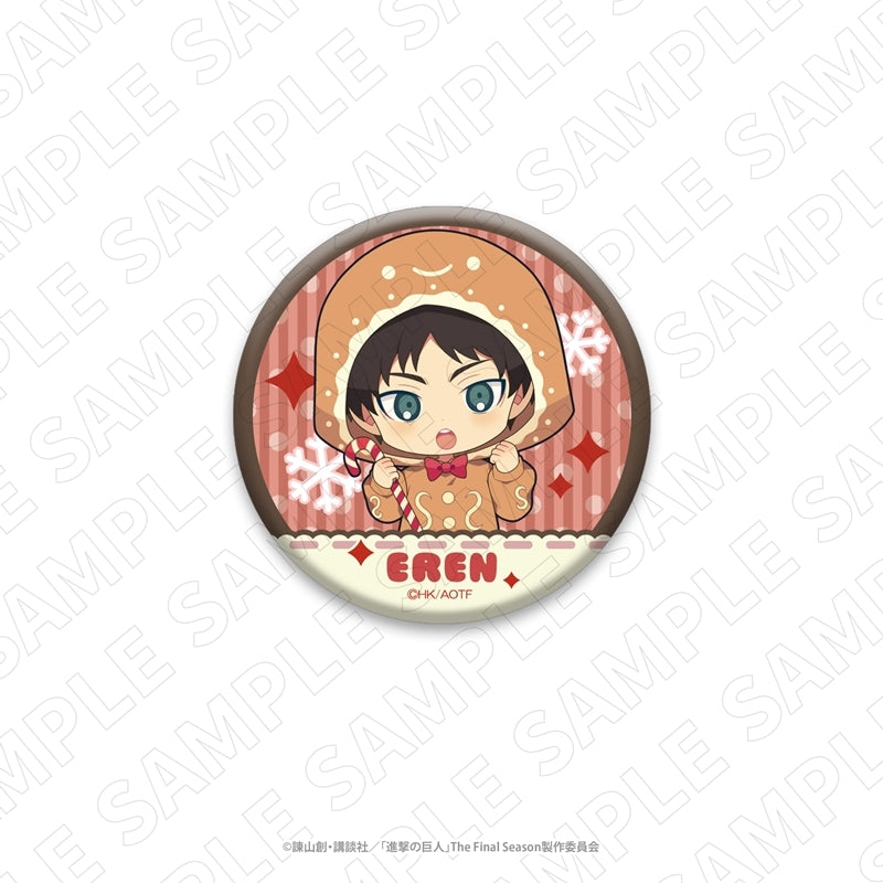 (Goods - Badge) Attack on Titan 3 o'clock Attack on Titan Chibi Button Badge (Eren)