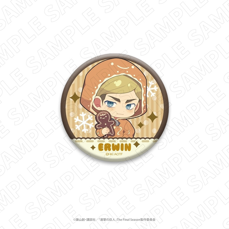 (Goods - Badge) Attack on Titan 3 o'clock Attack on Titan Chibi Button Badge (Erwin)