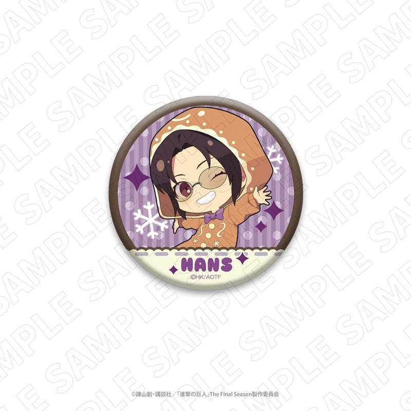 (Goods - Badge) Attack on Titan 3 o'clock Attack on Titan Chibi Button Badge (Hange)