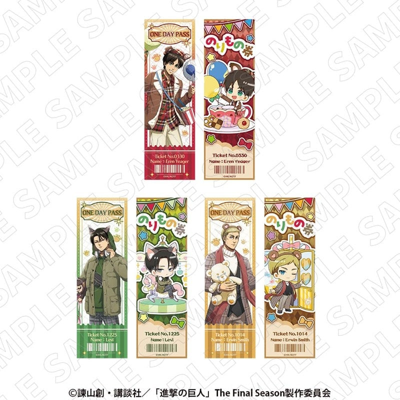 (Goods - Bromide) Attack on Titan Ticket-Style Bromide Set (Levi)