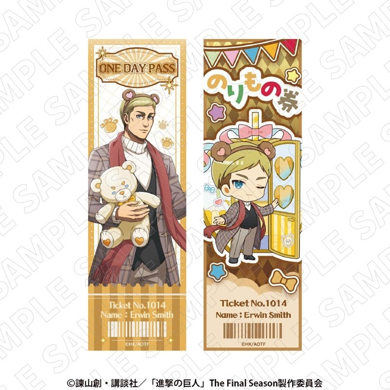 (Goods - Bromide) Attack on Titan Ticket-Style Bromide Set (Erwin)