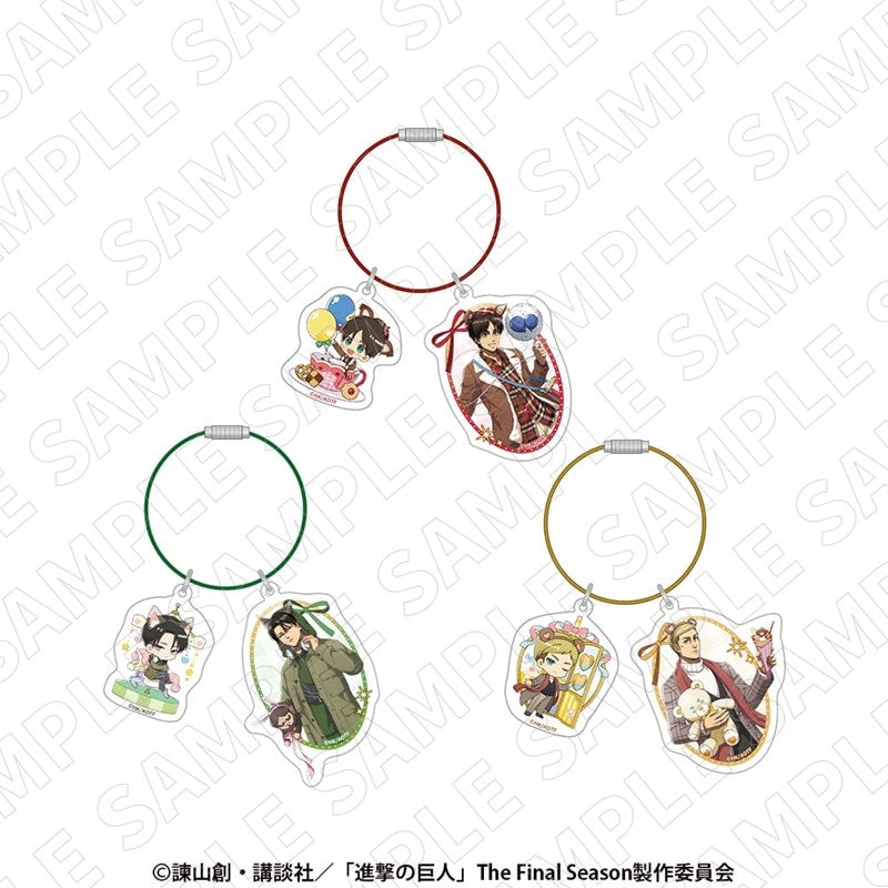 (Goods - Keychain) Attack on Titan Acrylic Wire Keyring (Levi)