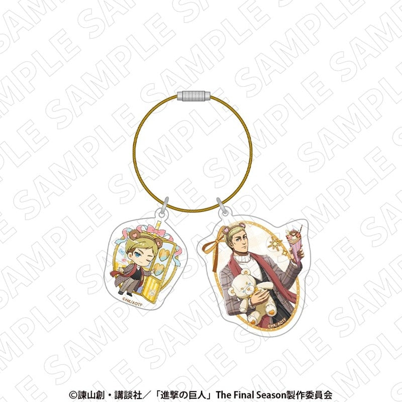 (Goods - Keychain) Attack on Titan Acrylic Wire Keyring (Erwin)