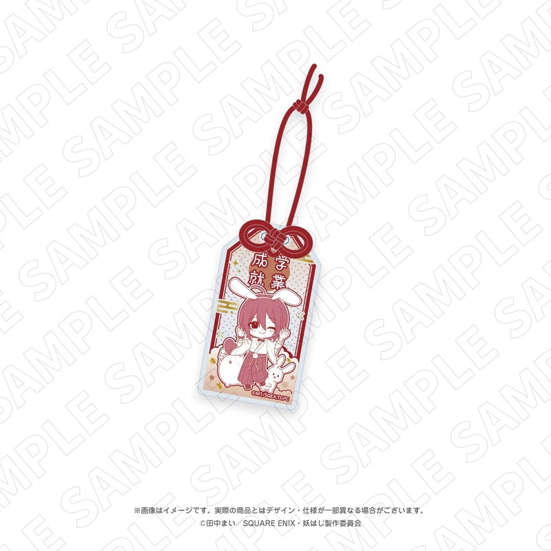 (Goods - Charm) A Terrified Teacher at Ghoul School! TV Anime - Otsukimi Moon Viewing - Omamori Style Foil Embossed Acrylic Charm (Haruaki Abe)