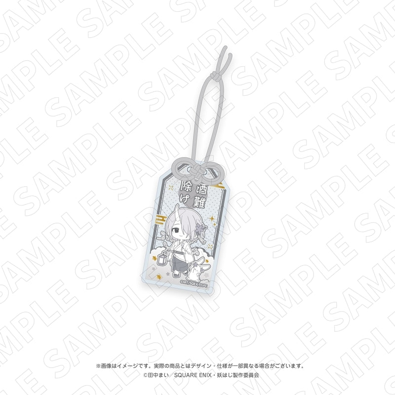 (Goods - Charm) A Terrified Teacher at Ghoul School! TV Anime - Otsukimi Moon Viewing - Omamori Style Foil Embossed Acrylic Charm (Rintaro Miki)