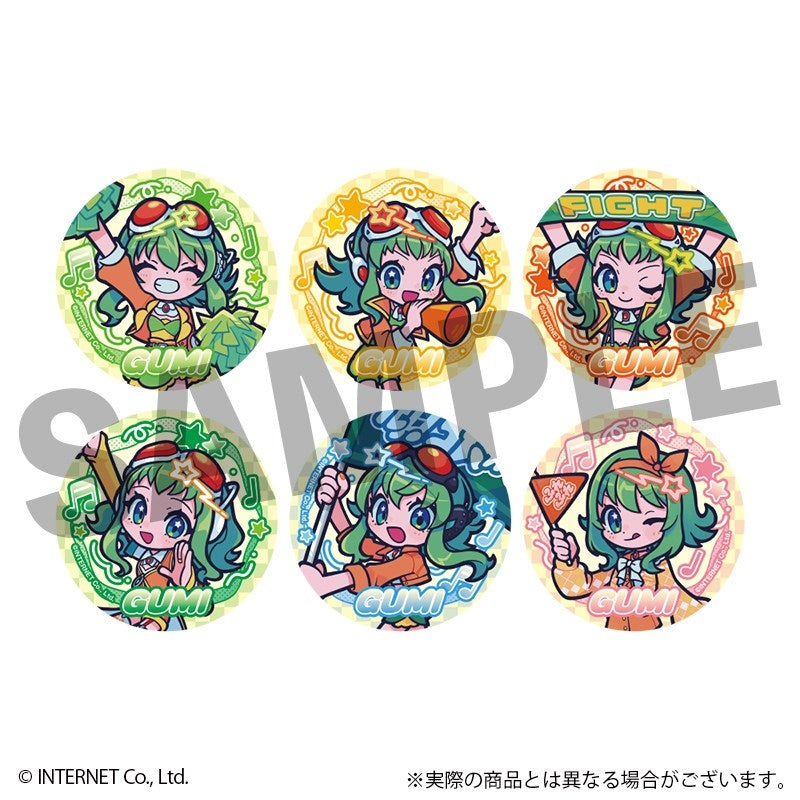 (1BOX=6)(Goods - Badge) VOCALOID GUMI Trading Fure Friends Button Badge