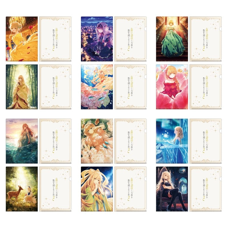 (Goods - Clear File) The Angel Next Door Spoils Me Rotten 2 Clear File Set Princess Visual (Cinderella & Thumbelina)