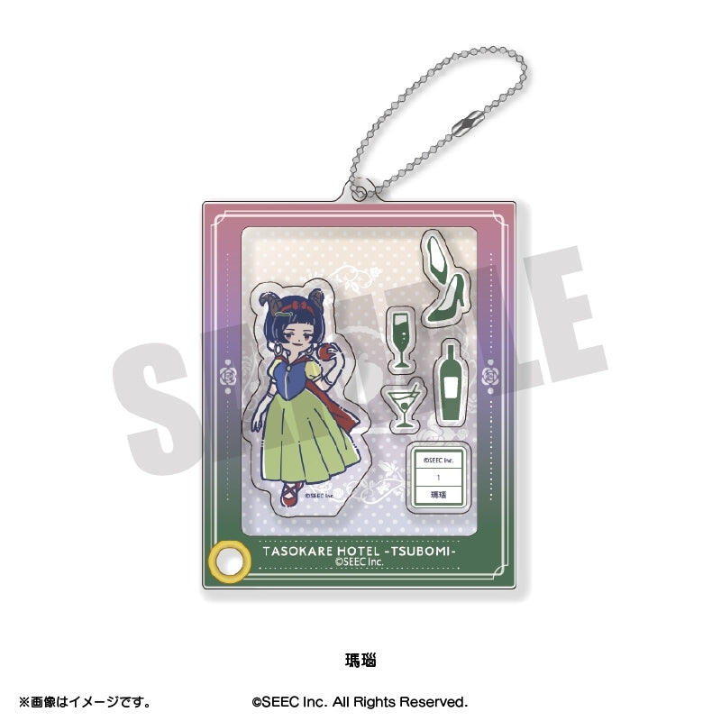 (Goods - Keychain) TASOKARE HOTEL Retro Pop Shakashaka Shakeable Acrylic Keychain Menow