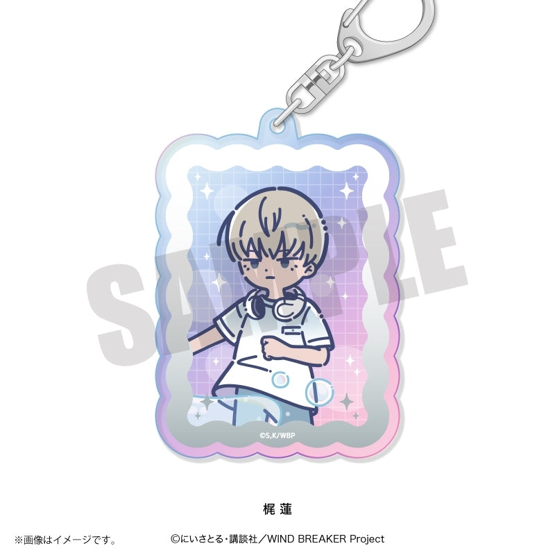 (Goods - Keychain) TV Anime WIND BREAKER Retro Pop Vol. 4 Iridescent Acrylic Keychain Ren Kaji