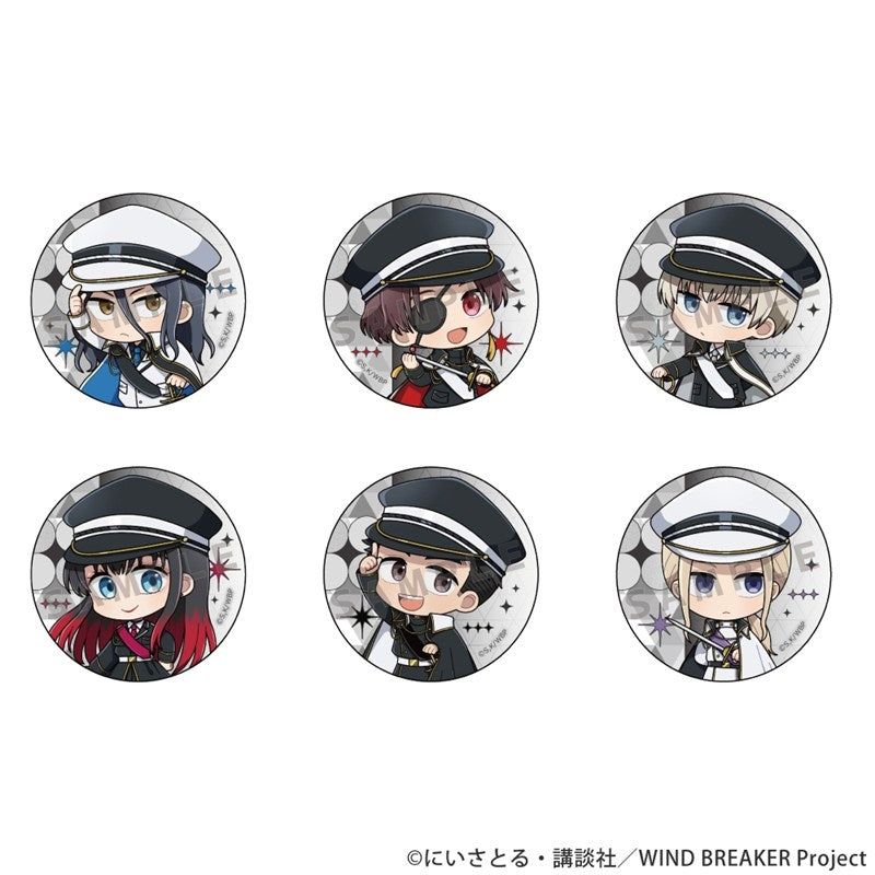 (1BOX=6)(Goods - Badge) WIND BREAKER Trading Button Badge (Camo Co-ord/ver. B)