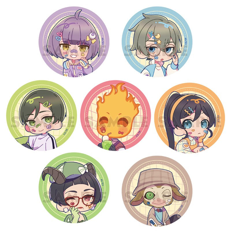 (1BOX=7)(Goods - Badge) Tasokare Hotel TV Anime Trading Button Badge (Retro Pop)