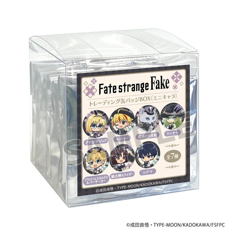 (1BOX=7)(Goods - Badge) Fate/strange Fake Trading Button Badge (Chibi)