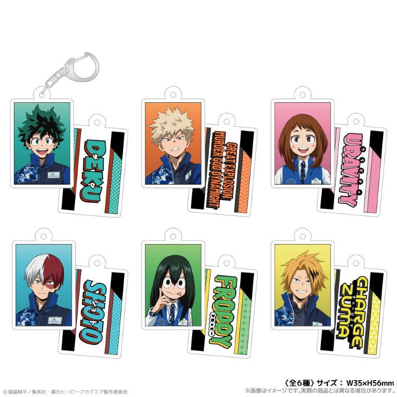 (1BOX=6)(Goods - Keychain) My Hero Academia Double-sided Acrylic Keychain Together with Sea Creatures PLUS ULTRA