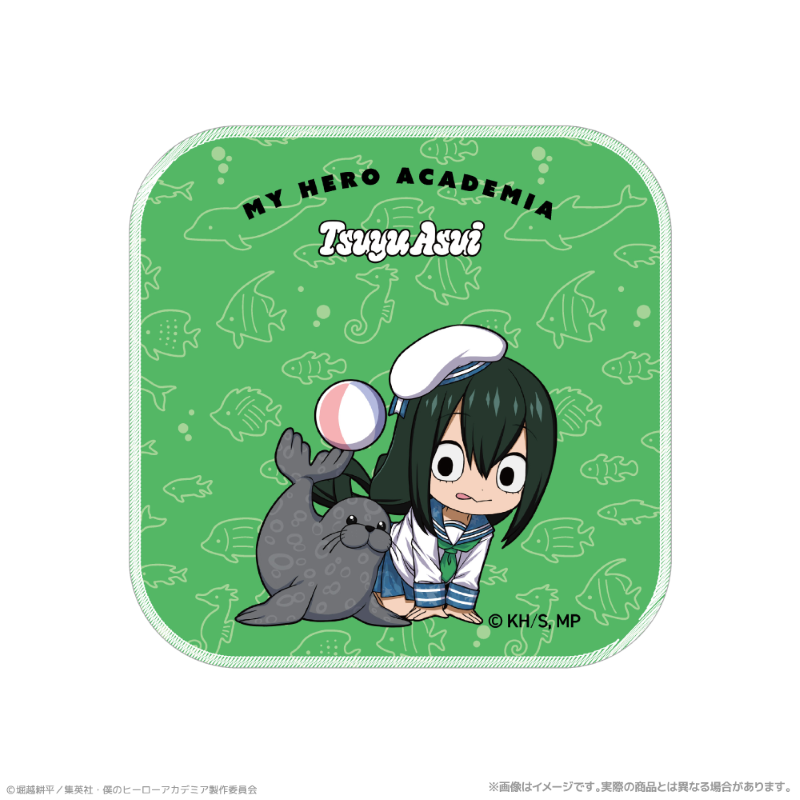 (Goods - Towel) My Hero Academia Hand Towel_Tsuyu Asui Together with Sea Creatures PLUS ULTRA
