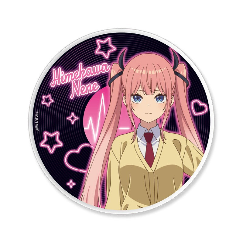 (Goods - Coaster) Playing Death Games to Put Food on the Table Record Style Acrylic Coaster Nene Himekawa